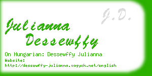 julianna dessewffy business card